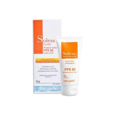 Imagem de Protetor Solar FPS 60 UVA/UVB Soless Fluid 50g - Natupele Dermocosméti