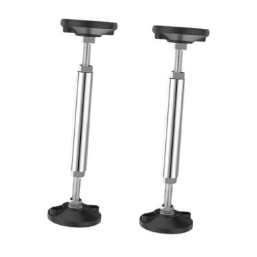 Imagem de Generic 2pcs Undermount suportes de pia ajustáveis ​​estáveis ​​fácil de instalar pernas práticas de aço inoxidável para banheiro da bacia de lavagem, 24cm a 37 Cm