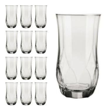 Imagem de Jogo 12 Copos Ópera Duravel 360ml Redondo Transparente Nadir - NADIR F