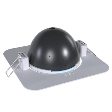 Imagem de Suporte de Teto Embutido Quadrado p/Alexa Echo Pop – Branco, Discreto e Seguro