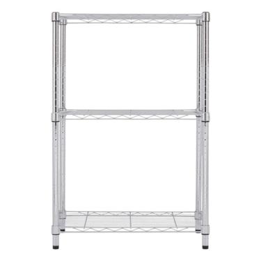 Imagem de Estante De Aco Cromado 3 Prateleiras 90x60x35cm 150kg Spaceo