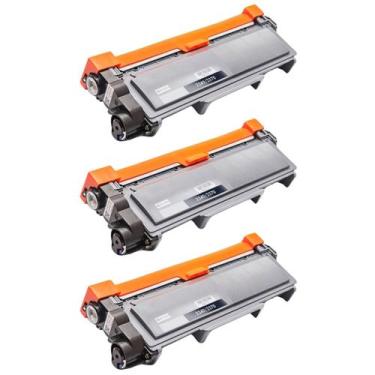 Imagem de Kit 3 Toner Compatível TN2370 TN2340 TN660 Para Impressora DCP-L2520DW