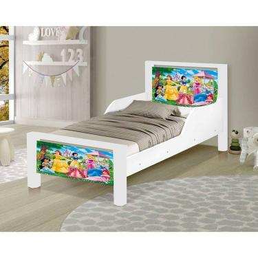 Imagem de Mini Cama Infantil Adesivada Princesas