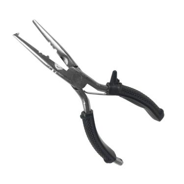 Imagem de Alicate Pesca DEYU Bico Longo Multiuso Troca Argola Anzol Garatéia 18cm