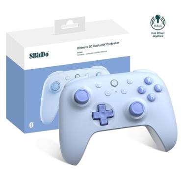 Imagem de 8Bitdo Ultimate 2C Bluetooth Controller (Hall Effect Joystick Update) - for Switch, with Remappable L4/R4 Bumpers, 6-axis Motion Control, Rumble Vibration and Turbo Function (Blue)