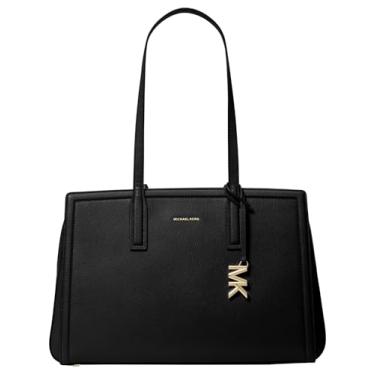 Imagem de Michael Kors Bolsa feminina Laila média, ferragens douradas/preta, tamanho único
