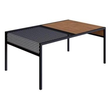 Imagem de Mesa De Centro New Vermont E Preto 80 Cm - D'rossi - DROSSI