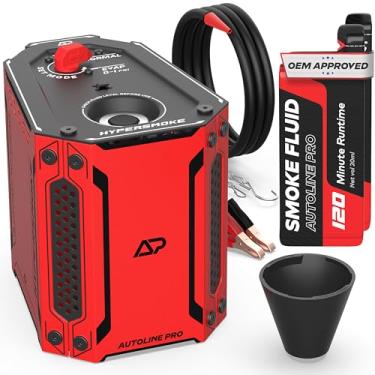 Imagem de Autoline Pro HyperSmoke™ Máquina de Fumaça Automotiva EVAP com Pressão Ajustável | Fluido Aprovado OEM | Compressor Integrado | Inclui Cone para Vazamentos de Vácuo e Escape