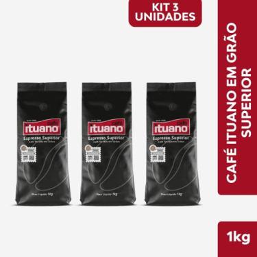 Imagem de Kit Café Ituano Superior em Grãos Torrado pacote 1 Kg - 3 Pacotes