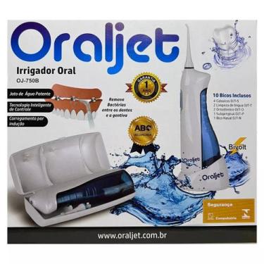 Imagem de Irrigador Oral Oraljet Portátil Sem Fio Higiene Bucal Oj750b 100v/240v
