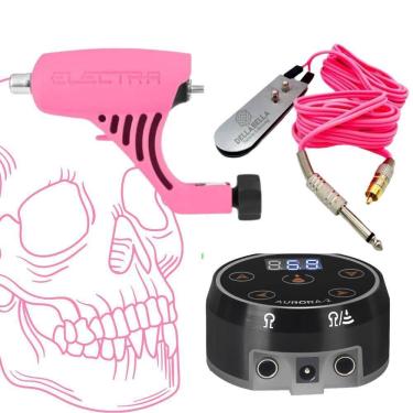 Imagem de Kit Trio Electra Pop Com Fonte Aurora Trio Tattoo Tatuagem