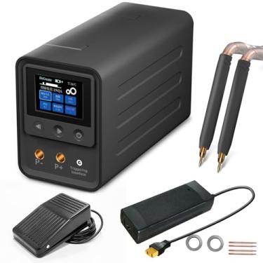 Imagem de Soldador A Ponto PortáTil Tela Colorida De 2,4 Polegadas, Soldador a Ponto Com Capacitor De 10,08 Kw, Modos 3 Em 1 AutomáTico, Manual E Pedal, Adequado Para Montagem De Bateria