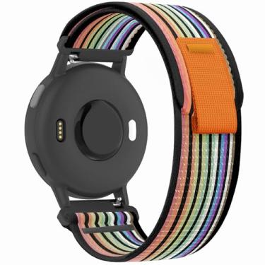 Imagem de Koazon Pulseiras de relógio Trail Loop de nylon de 22 mm compatíveis com Garmin Vivoactive 4/Venu 2/3, pulseira esportiva de tecido macio respirável ajustável para Forerunner 265/255/255 Music