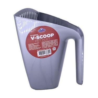 Imagem de Pá Higiênica V-Scoop Furba Prata para Gatos - Pet Injet