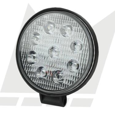 Imagem de Farol De Milha Redondo Slim 12/24V 27W 9 Leds 6000K