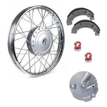 Imagem de Roda Dianteira Raiada 4mm Titan 150 04/13 +Espelho/Rolamentos/Espelho