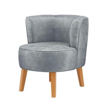 Imagem de Poltrona Moderna para Recepção de Escritório Resistente MOBLAN decor (Cinza)