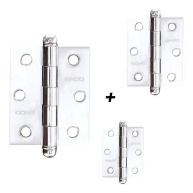 Imagem de Dobradiça Aço Carbono Porta 3025 Concept Cromado ACR Pado