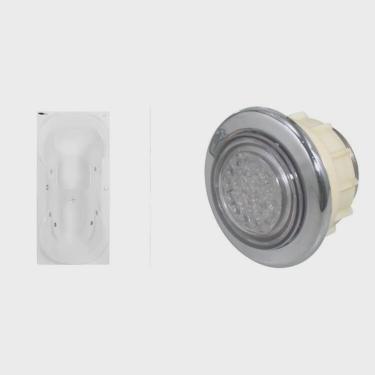 Imagem de Banheira de Hidromassagem Due Gran Luxo P5 - 110v - com Aquecedor e Cromoterapia Branco