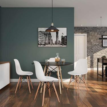 Imagem de Conjunto com 4 Cadeiras Chester Branco