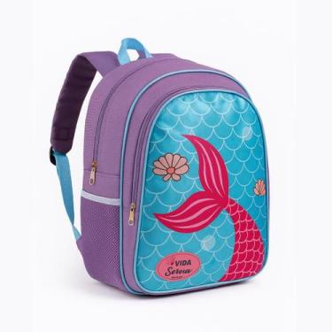 Imagem de Mochila Infantil Escolar Feminina Reforçada Menina Cristal Grande Juve