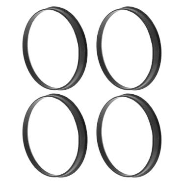 Imagem de INFINAUTO Anéis centralizados de cubo de roda de carro de 87,1 mm a 84,1 mm rodas de policarbonato preto eixo central amortecedor Hubrings 4 peças