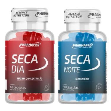 Imagem de Kit Termogênico Seca Dia e Seca Noite Pharmapro  Com e Sem Cafeína  60