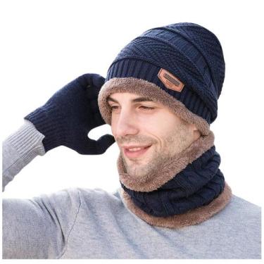 Imagem de Kit Inverno Touca Gorro + Luva Touch + Cachecol sku:ktl01 - R.S Modas,