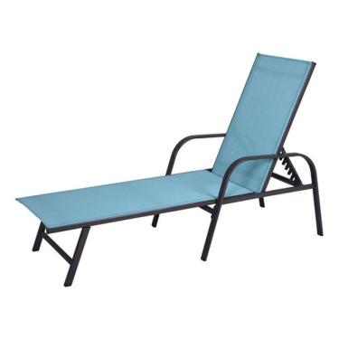 Imagem de Espreguicadeira Em Aco Ate 5 Posicoes 190x60x103cm - Acqua