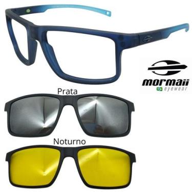 Imagem de Oculos Mormaii 6127 Swap 5 KC6 Com 2 Clipons Prata e Noturno, Prata, N