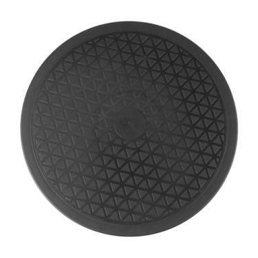 Imagem de Plataforma de Exibição de Toca-giragem Redonda de 10 '', Suporte Rotativo para Monitor de TV, Preto, Dupla Face, 360 ° Base Rotativa Suporte Com Borracha Não Esquiadora,