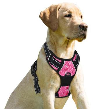 Imagem de Arnês para cães BARKBAY No Pull Reflective com alça para cães grandes