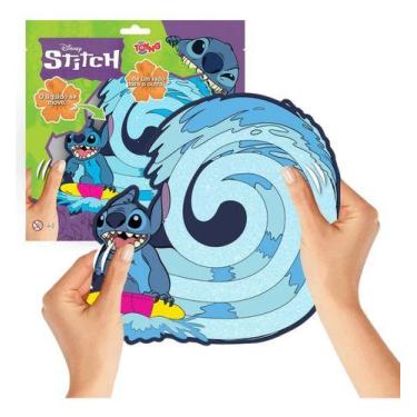 Imagem de Squishtube Stitch Disney Aperte E Divirta-se Sensorial Toyng, Colorido