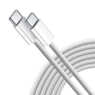 Imagem de Cabo USB-C Turbo 60W de 2 Metros Trançado para Iphone 15 - PD Cable
