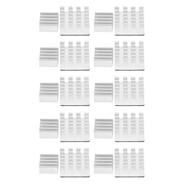 Imagem de 10 Conjuntos Grandes e Pequenos de Dissipador de Calor de Alumínio para Cpu, Reduzem o Risco de Superaquecimento para Vários Componentes