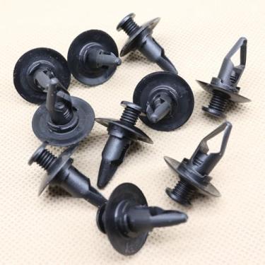 Imagem de DZMZL Clipe de retentor de para-choque dianteiro e traseiro para carro, prendedor tipo push, cabe no orifício de 8 mm, serve para Nissan 0155303201 Qtde 10