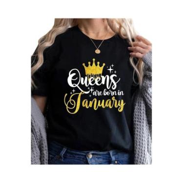 Imagem de Camiseta Feminina Golden Crown Queen - Estampa Gráfica - Presente de A