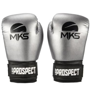 Imagem de Luva de Boxe Muay Thai Prospect Prata MKS Combat (16oz)