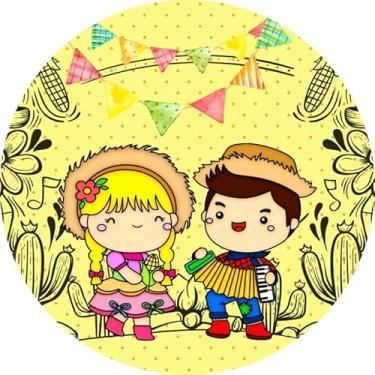 Imagem de Painel Redondo Veste Facil 1,50m Festa Junina (FJN098)