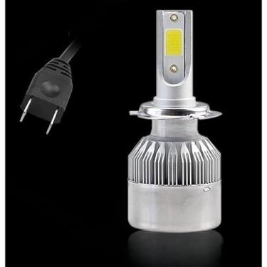 Imagem de Par de Lâmpadas C6 Super Led 6000K H1 H3 H4 H7 H11 H13 H16 H27 HB3 HB4 12V a 24V (H7)