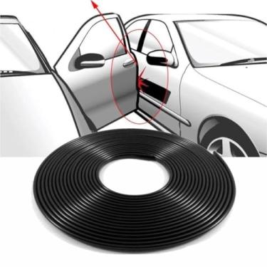 Imagem de Protetor De Bordas Portas Veiculo Universal Carro - 10 Metros - Preto