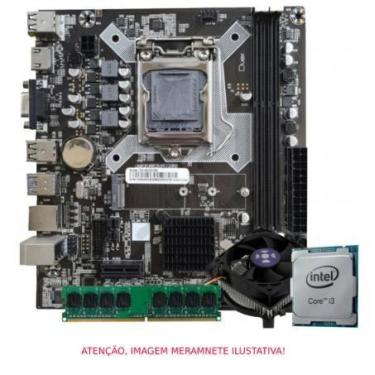 Imagem de Kit I3 3220 + Placa Mãe H61 1155 + 8gb Ddr3 + Cooler - Duex