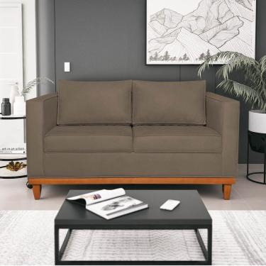 Imagem de Sofá 2 e 3 Lugares Europa 180cm Conforto e Elegância Suede Marrom