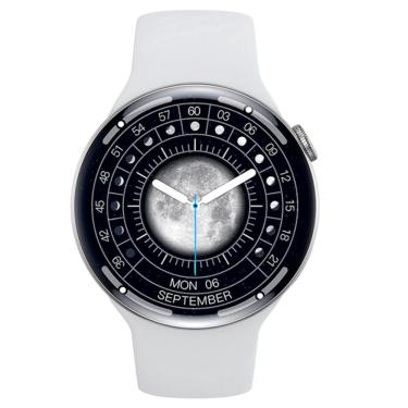 Imagem de Relógio Inteligente Chamada Bluetooth Ecg Ip68 Tela Redonda Cinza