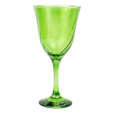 Imagem de META ATACADO, Taça Vinho Lírio Cor Verde Super Luxo 330 ml - Vidro