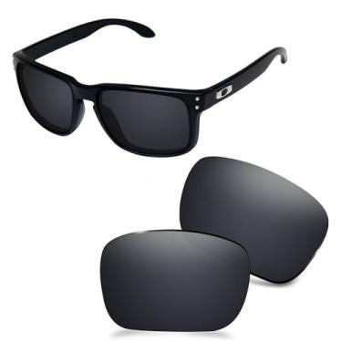 Imagem de AOZAN Lentes de reposição ANSI Z87.1 para óculos de sol Oakley Holbrook XL OO9417 - Preto metálico