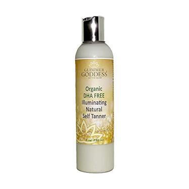 Imagem de GLIMMER GODDESS Autobronzeador Orgânico - Loção Bronzeadora Sem Dha, 8 Oz