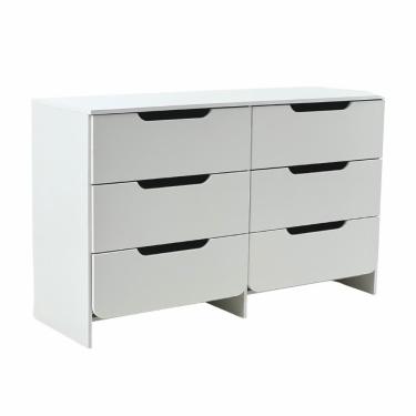 Imagem de Cômoda Ditália 6 Gavetas Dm-244 Cor:branco Branco