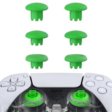 Imagem de eXtremeRate Edge Sticks - Joysticks Intercambiáveis Para Controle De Ps5, Joystick Analógico Intercambiável Verde Substituição Em Controles Universais Ps4