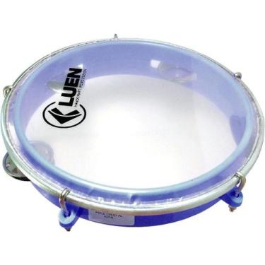 Imagem de Pandeiro Luen Junior Pele Cristal 8 Polegadas ABS Azul 40084AZ